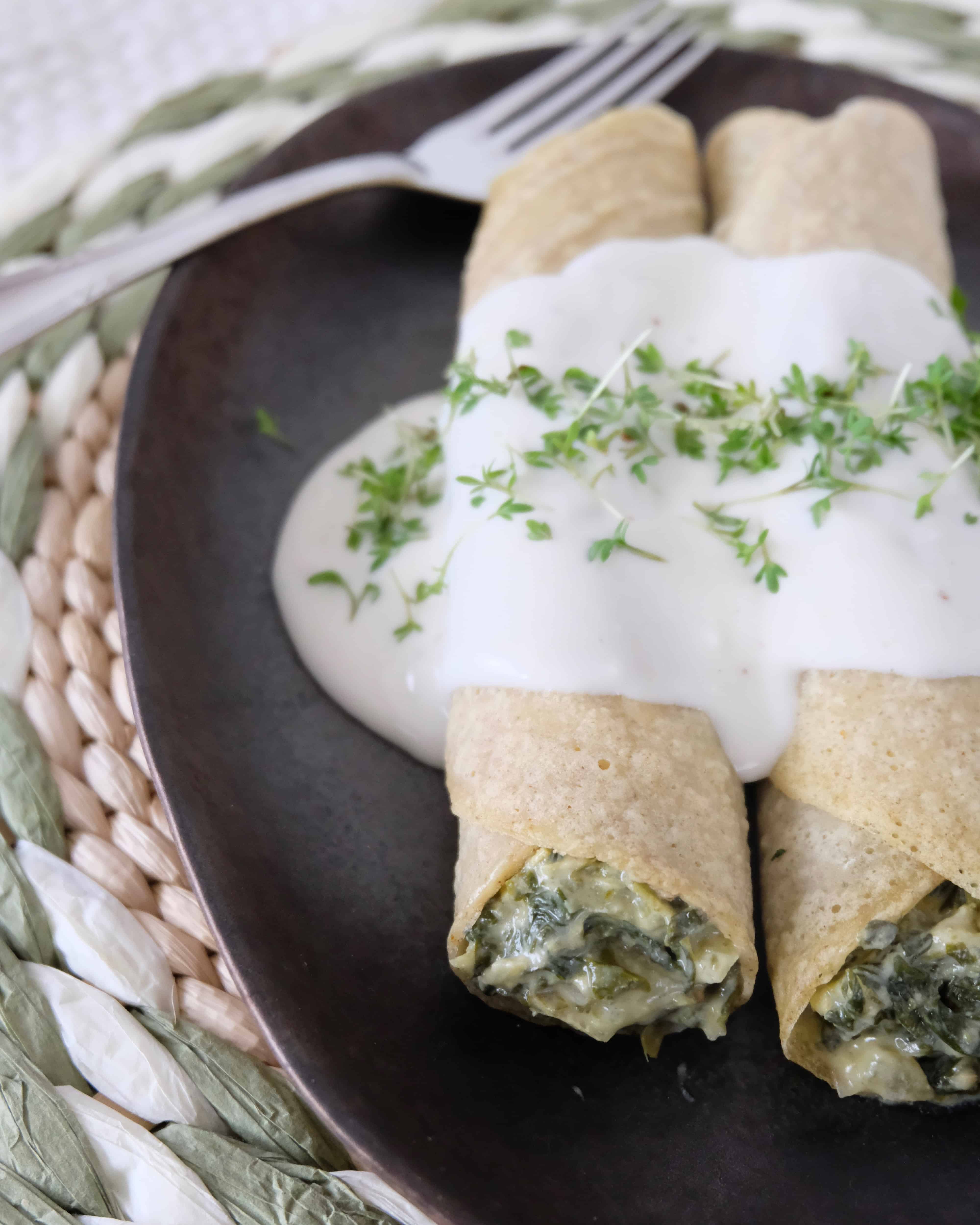 Spinach Cream Crepes - Marinola